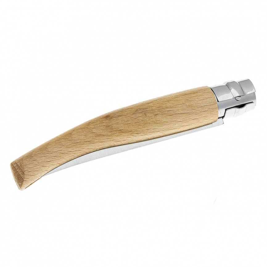 Нож складной филейный Opinel 10 Slim Inox 002559, 100 мм, бук фото 4